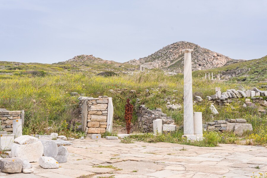 Antony Gormley SIGHT on the Island of Delos