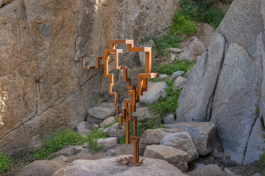 Antony Gormley SIGHT on the Island of Delos