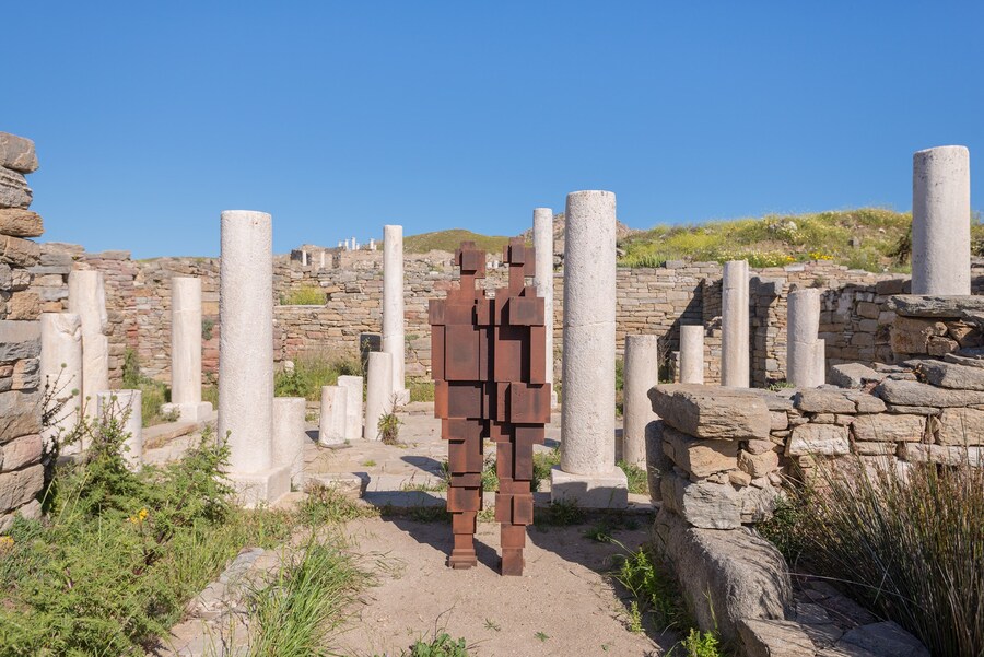 Antony Gormley SIGHT on the Island of Delos