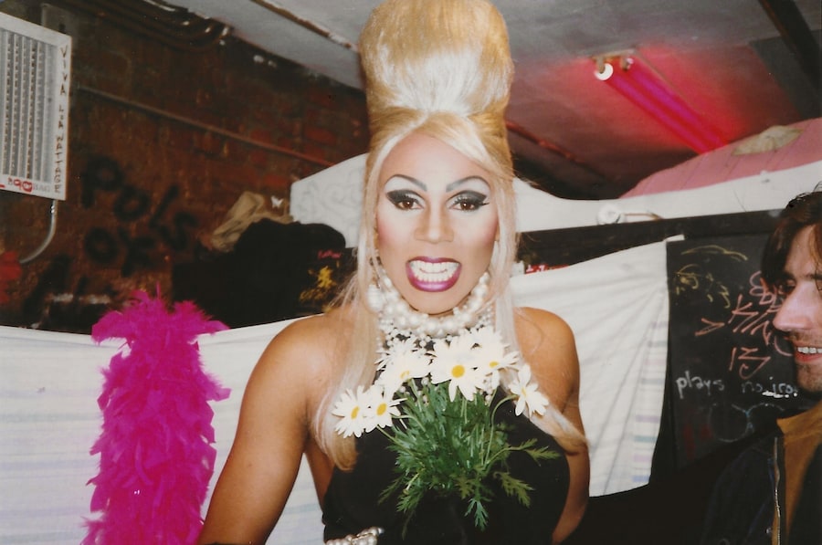 RuPaul in the Pyramid Club dressing room. 1992