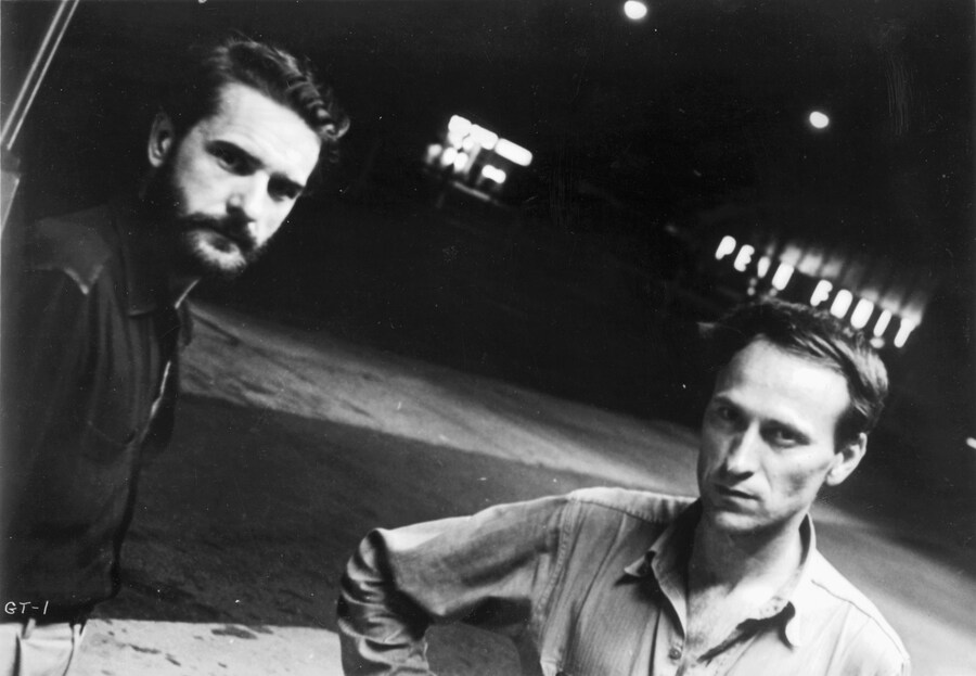 With Adolfas, during the filming of Guns of the Tr