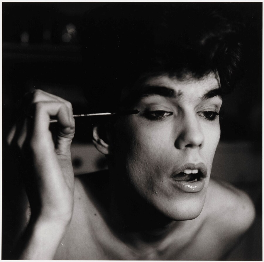 2. Peter Hujar, David Brintzenhofe Applying Makeup