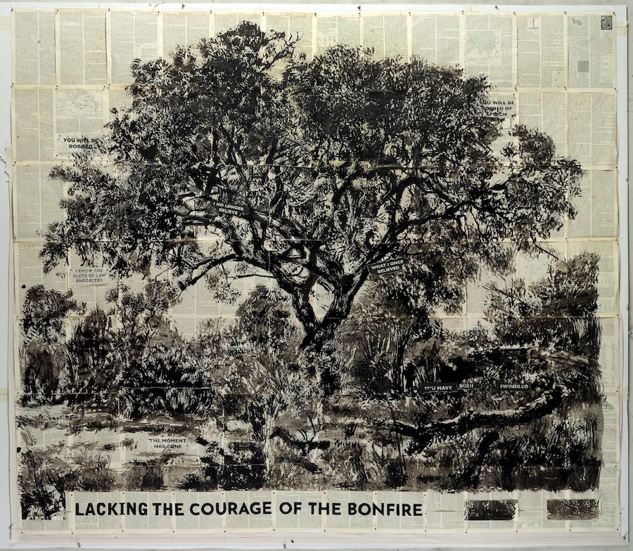 William Kentridge_Untitled (Lacking the Courage of
