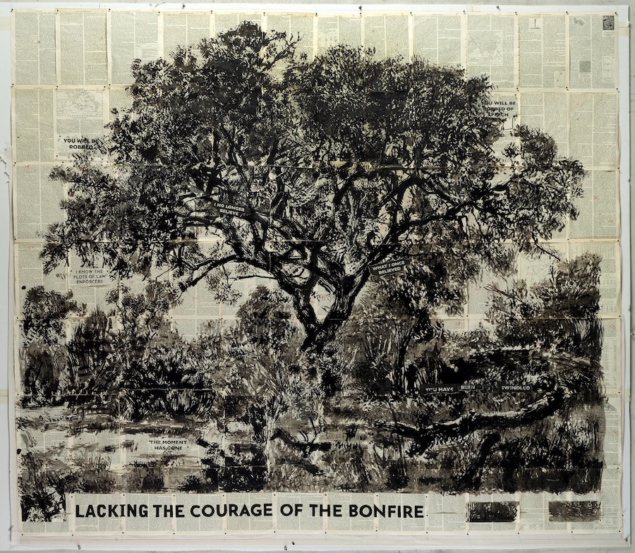 William Kentridge_Untitled (Lacking the Courage of